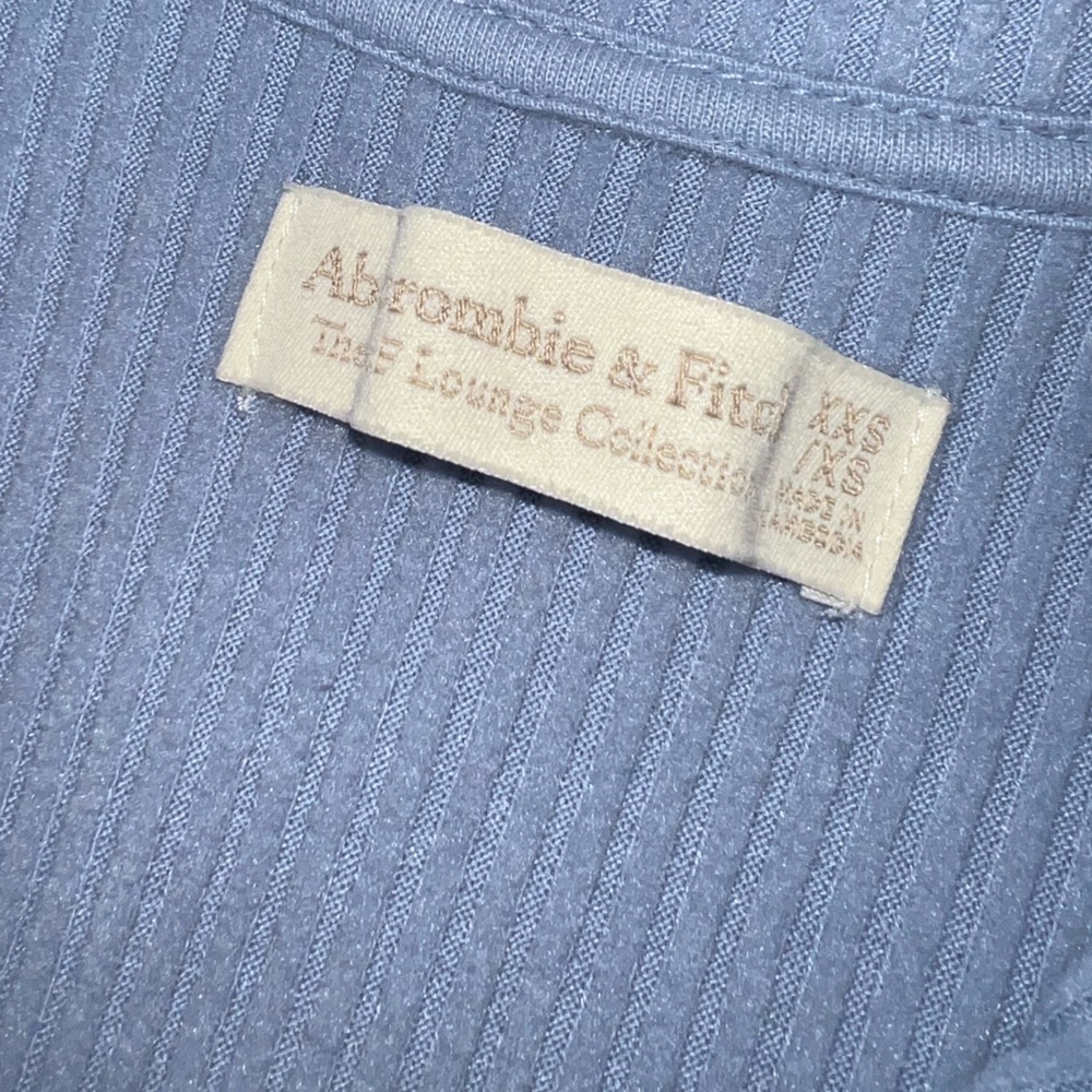 Abercrombie & Fitch Light Blue Ribbed Cozy Lounge Set XXS - Picture 12 of 12